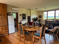 Open plan kitchen, dining, lounge