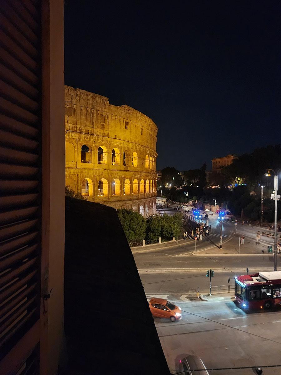 The view from our room to the left was pretty