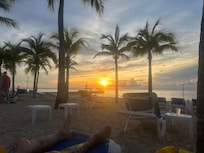 The beach at the resort