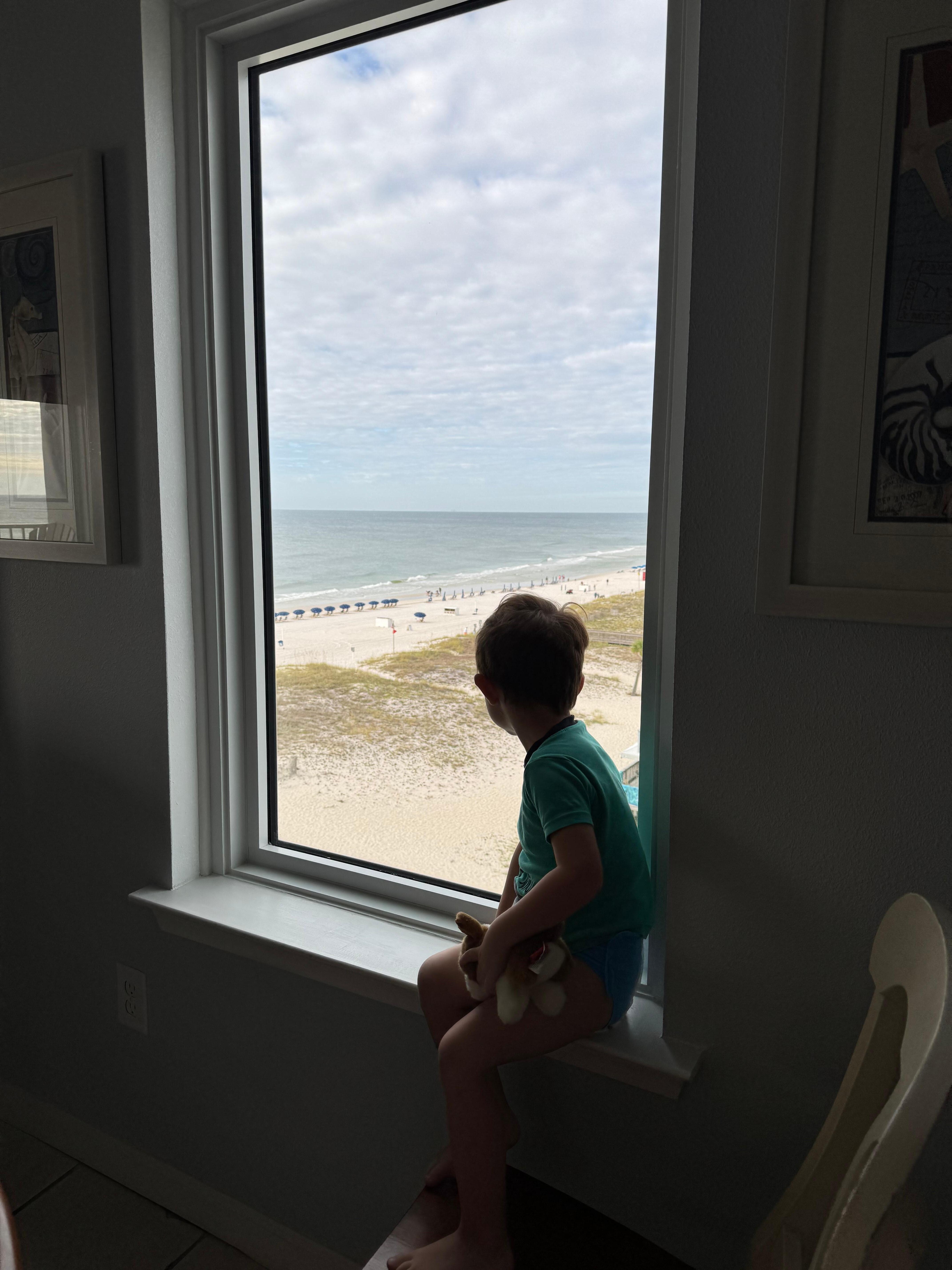 View from breakfast area