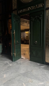 Front door of the hotel