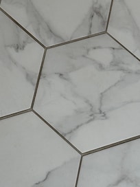 Grout is almost white against the walls