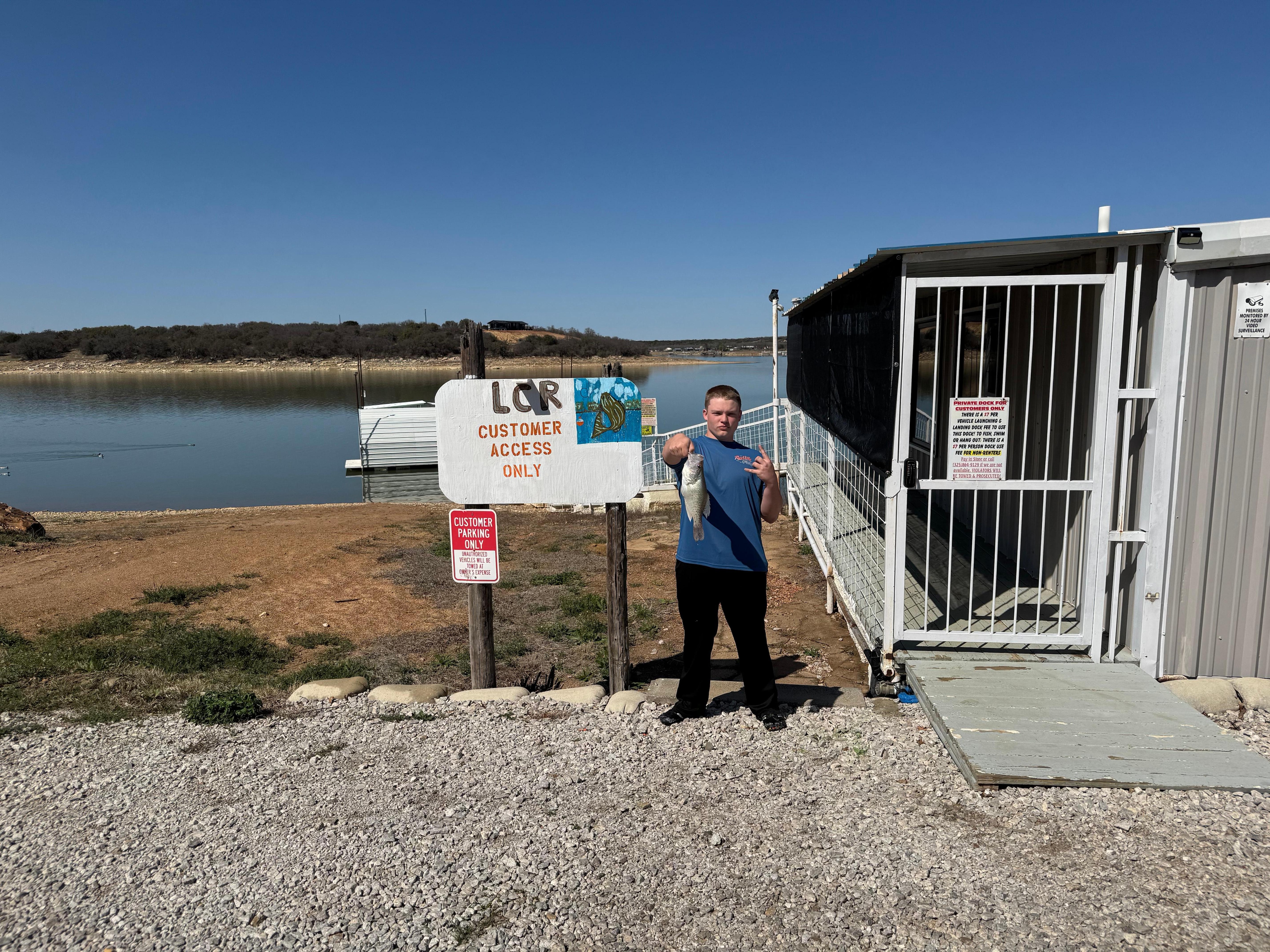 Record Jr crappy catch off the dock 3-8-2026. 