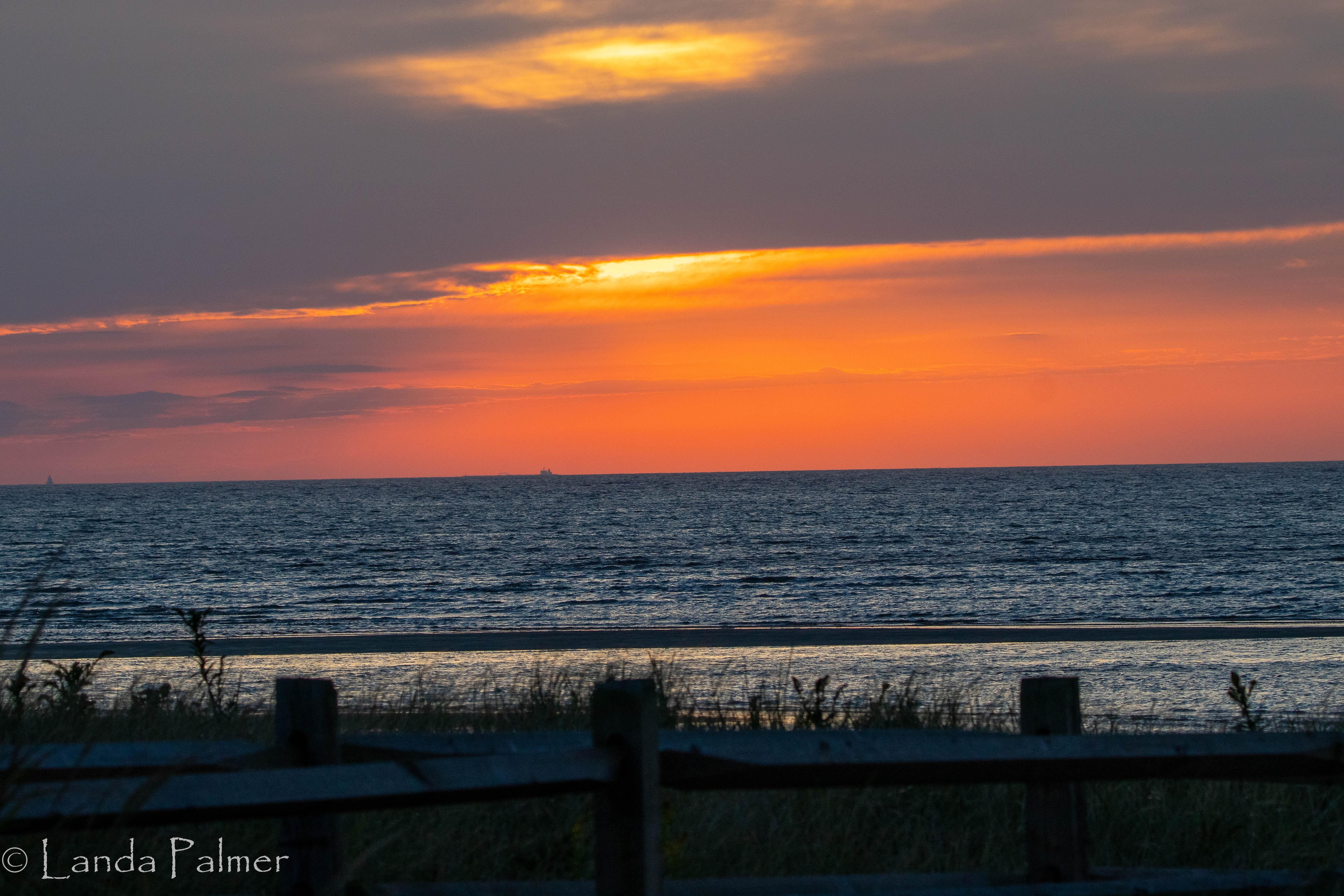 Sunset from the patio.