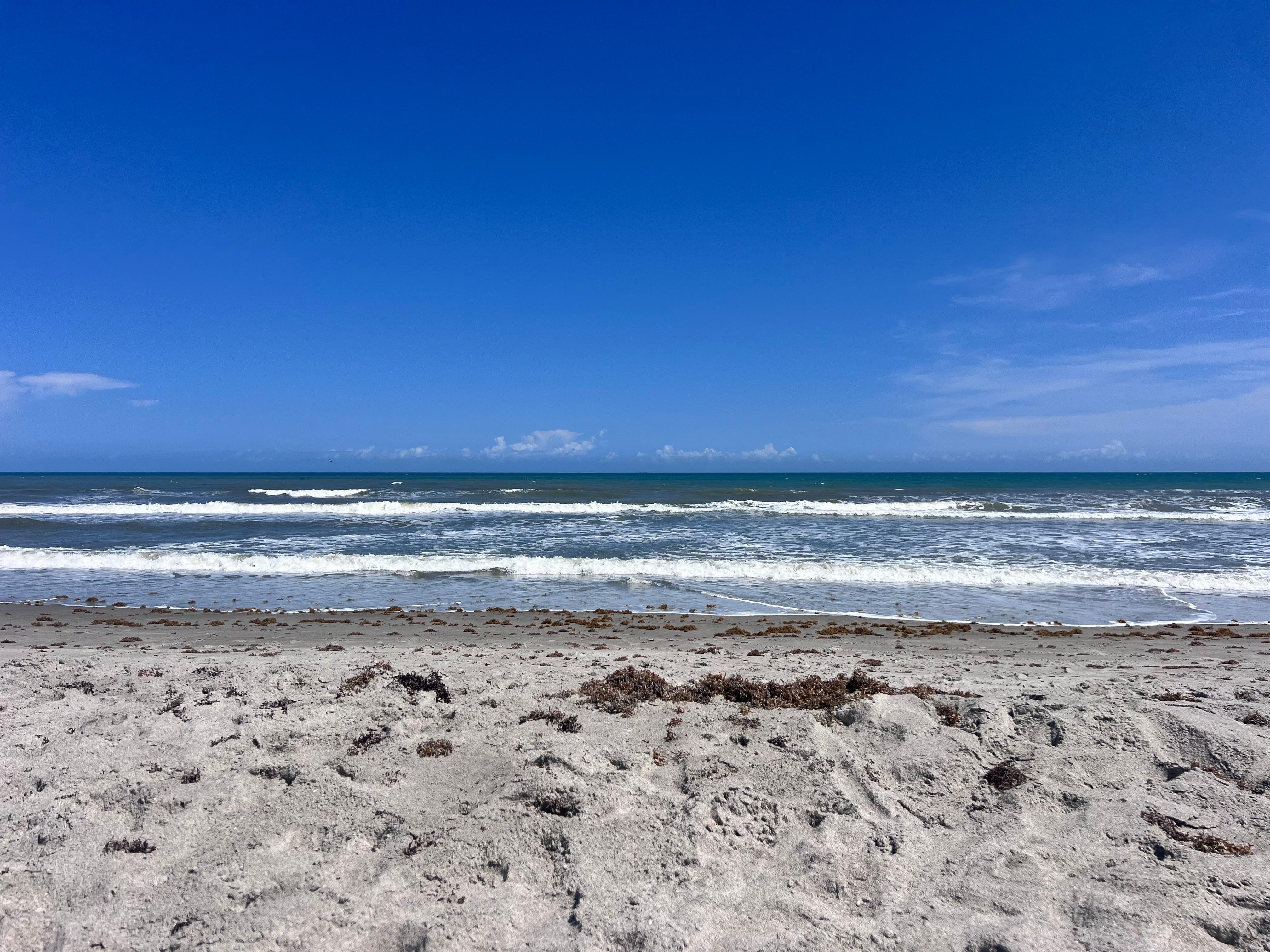 Beach right across the street