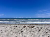 Beach right across the street