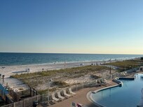 Looking off the balcony