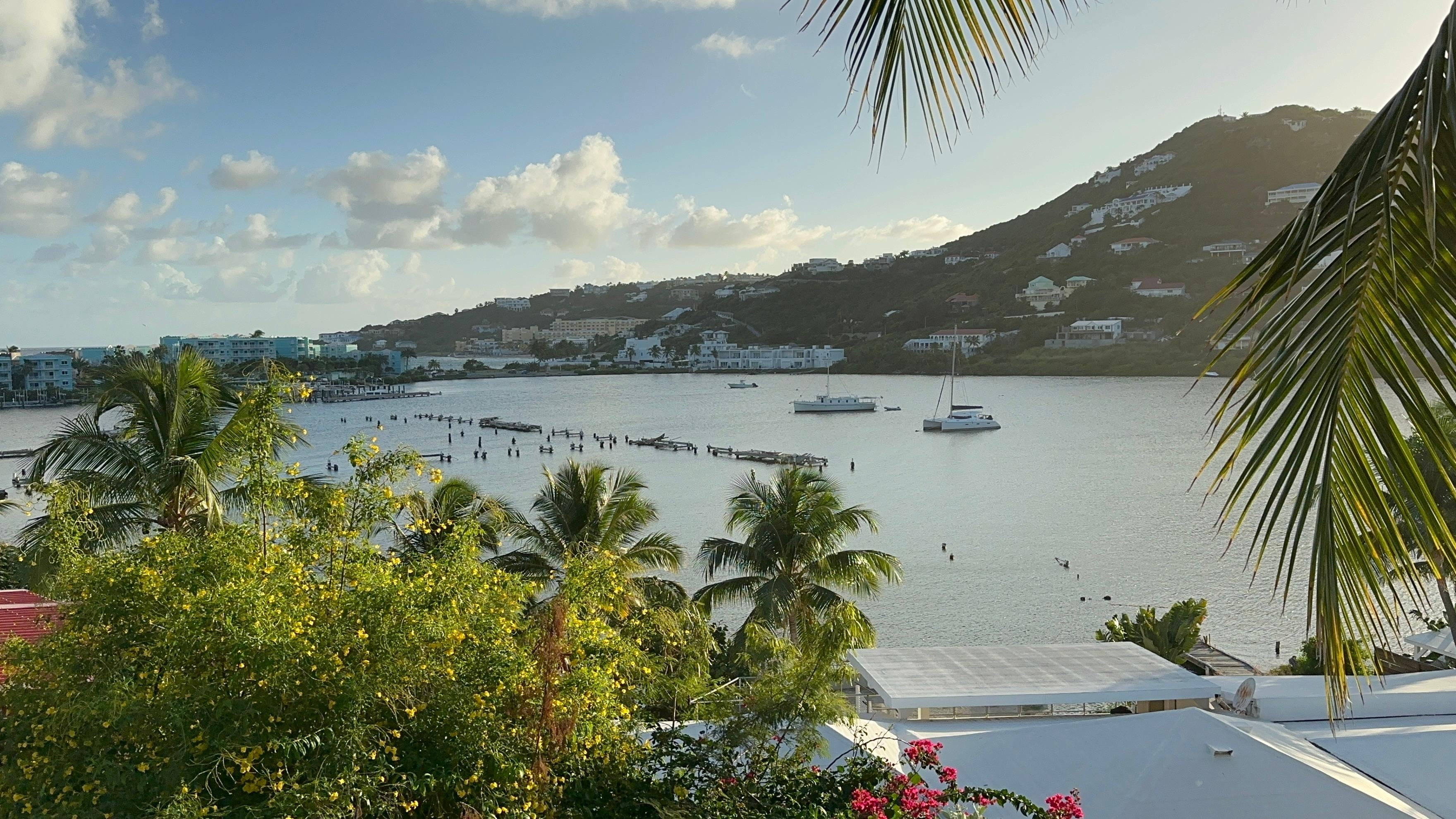 Oyster pond view from villa # 4