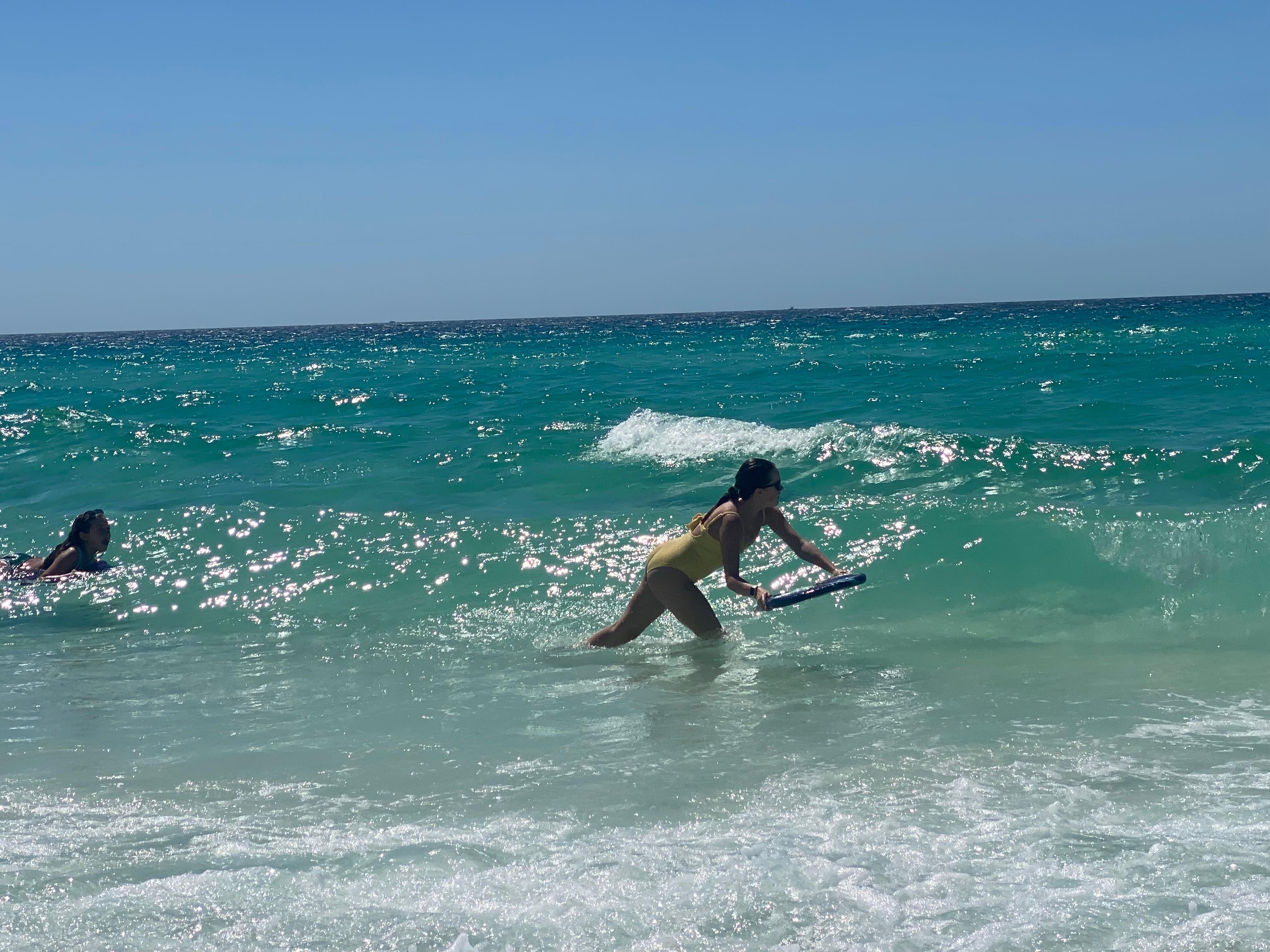 Water was refreshing and fun. 