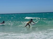 Water was refreshing and fun.