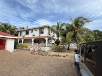 Front of the home as you pull up.