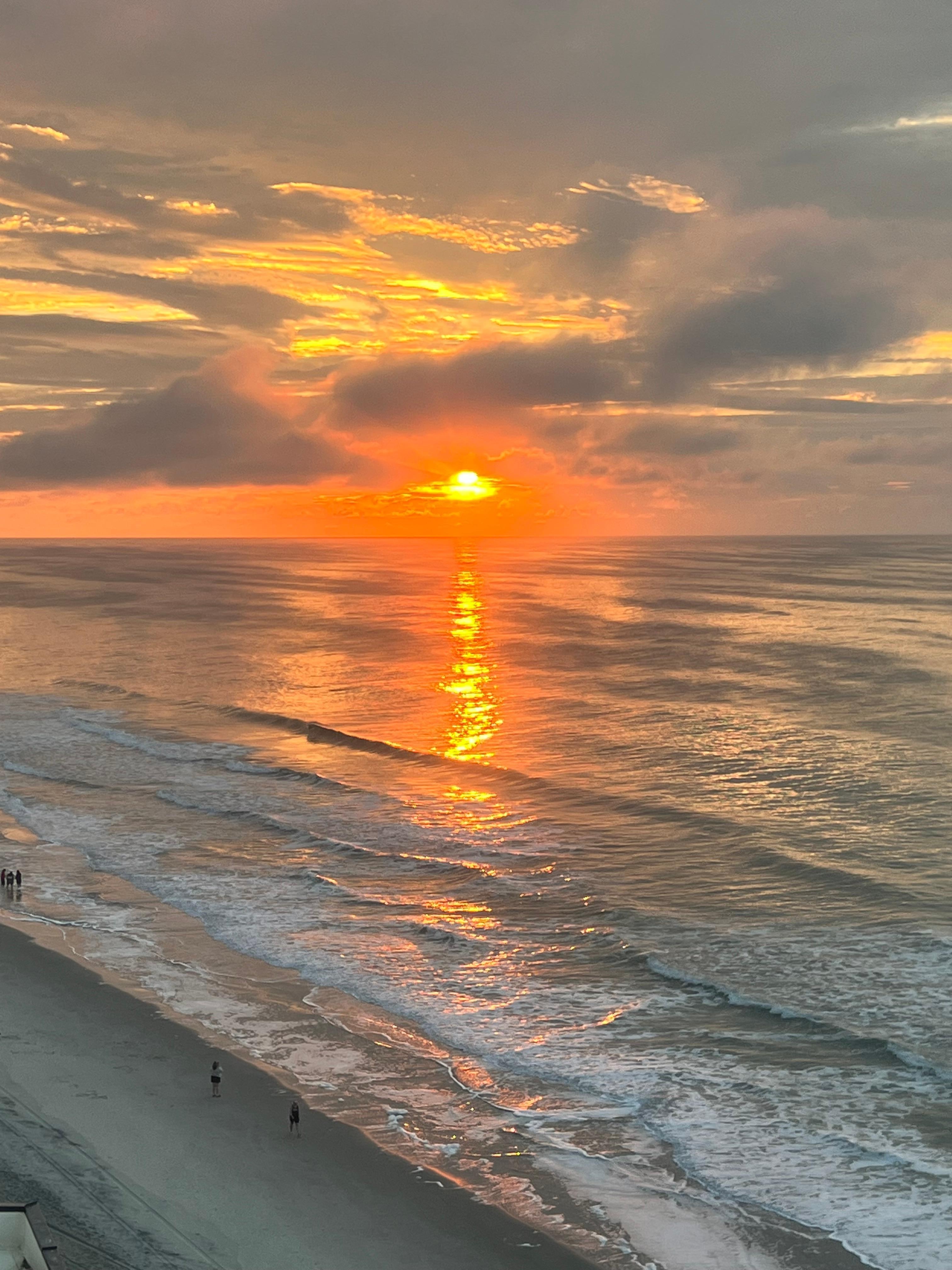 Morning view from the balcony.