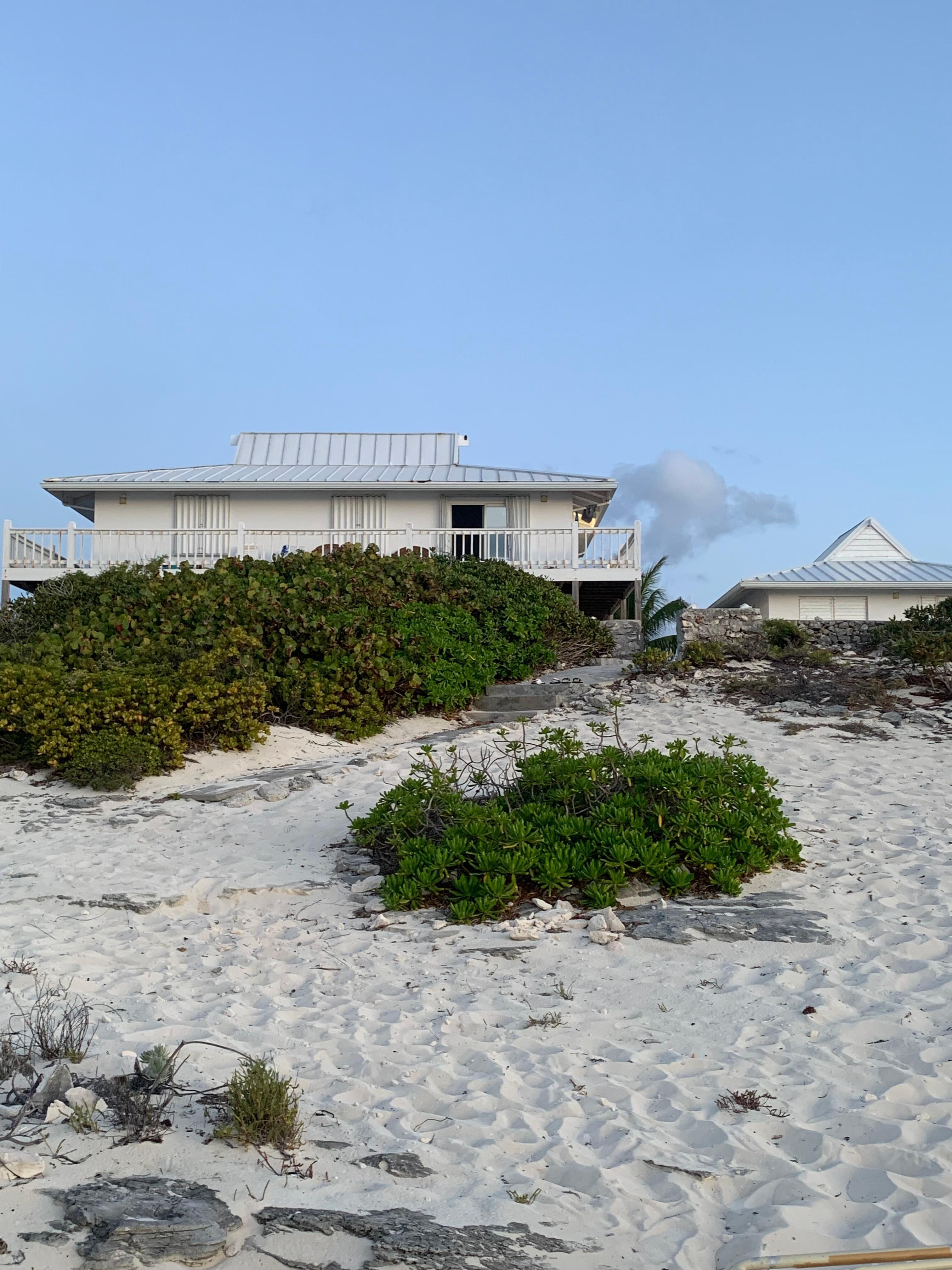 A view of the villa from the beach