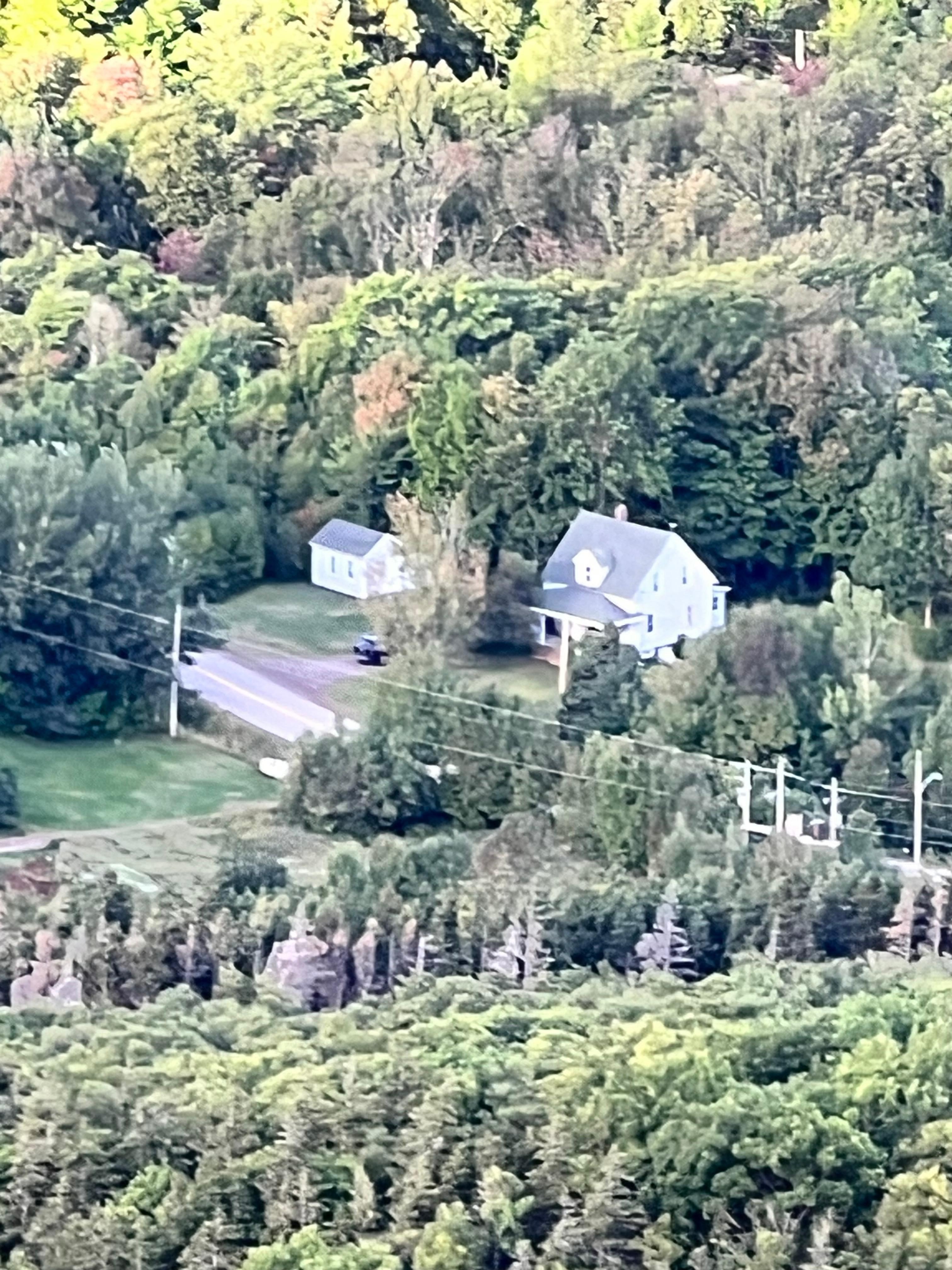 Old Salt Cottage from the top of Robert’s Mountain