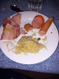 Choucroute déguster dans le logement après avoir acheté au marché de Noël de Colmar