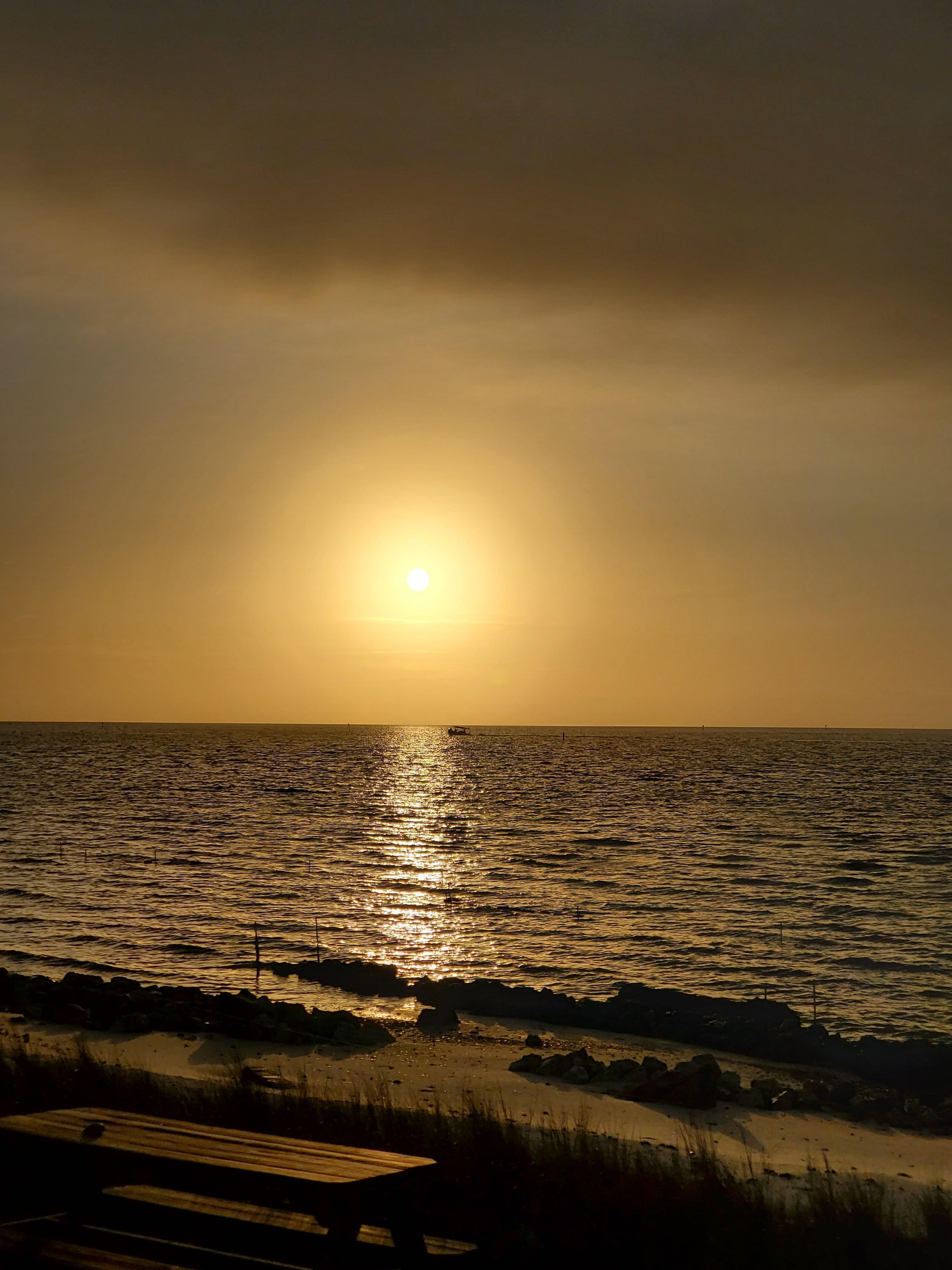 Sunrise from beach view