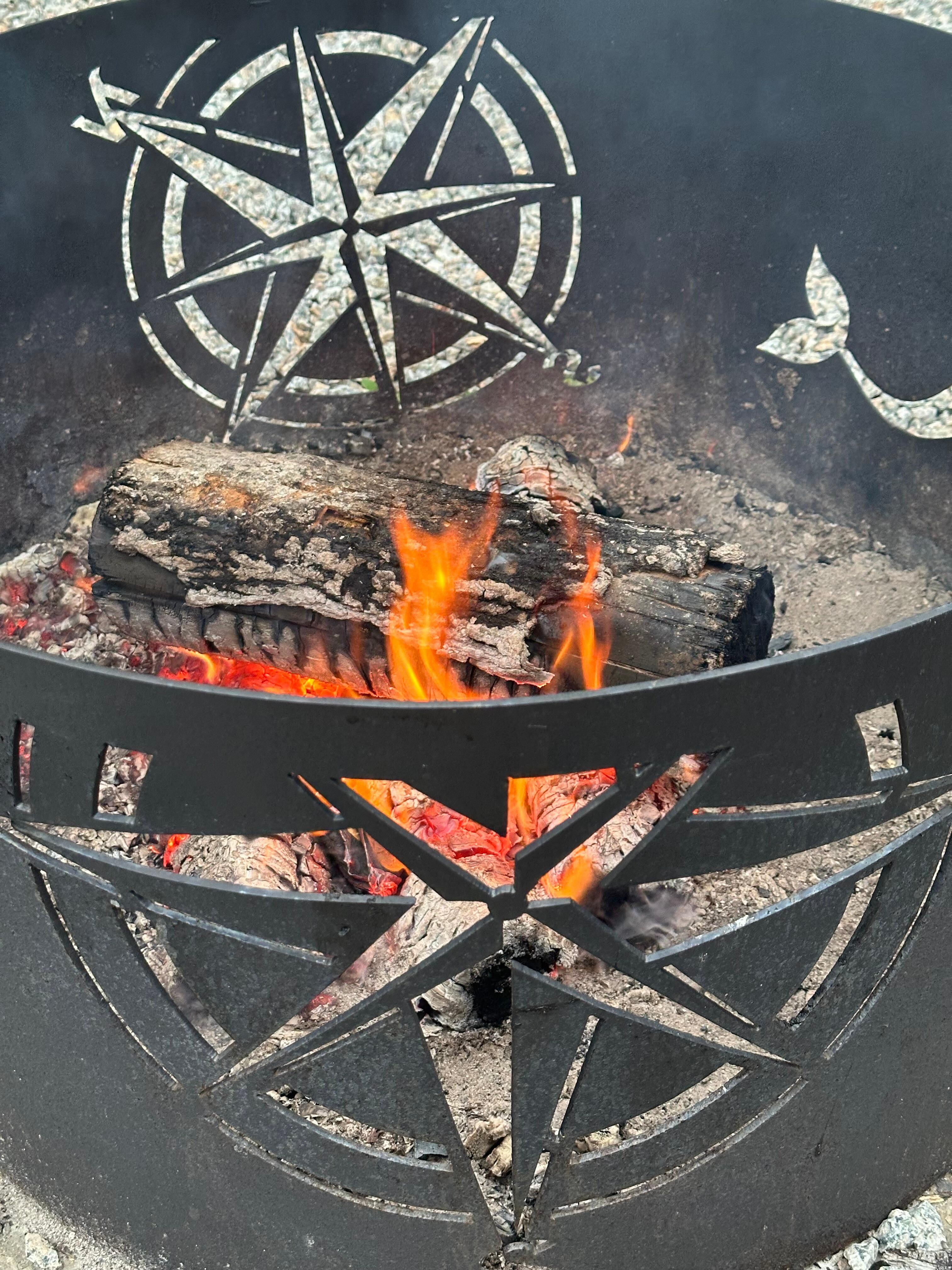 Bonfire at the back yard