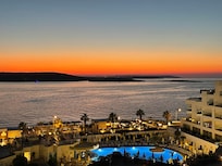 Sunset from the family room balcony