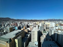 Mountain and city view from 21st floor