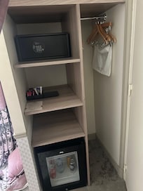 This is the closet , no space for clothes.