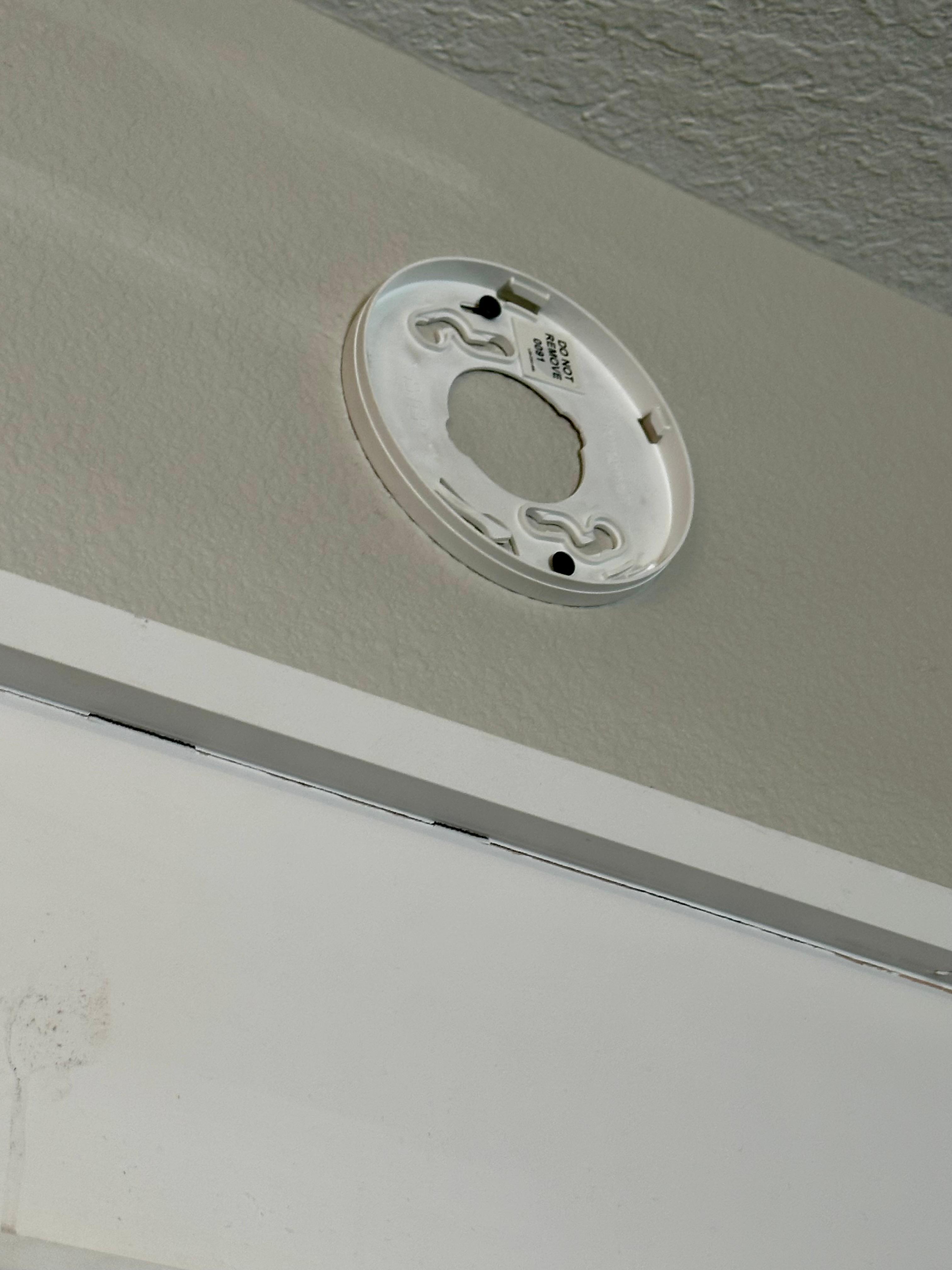Smoke detector missing