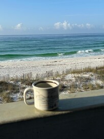 Morning coffee with the most incredible view!