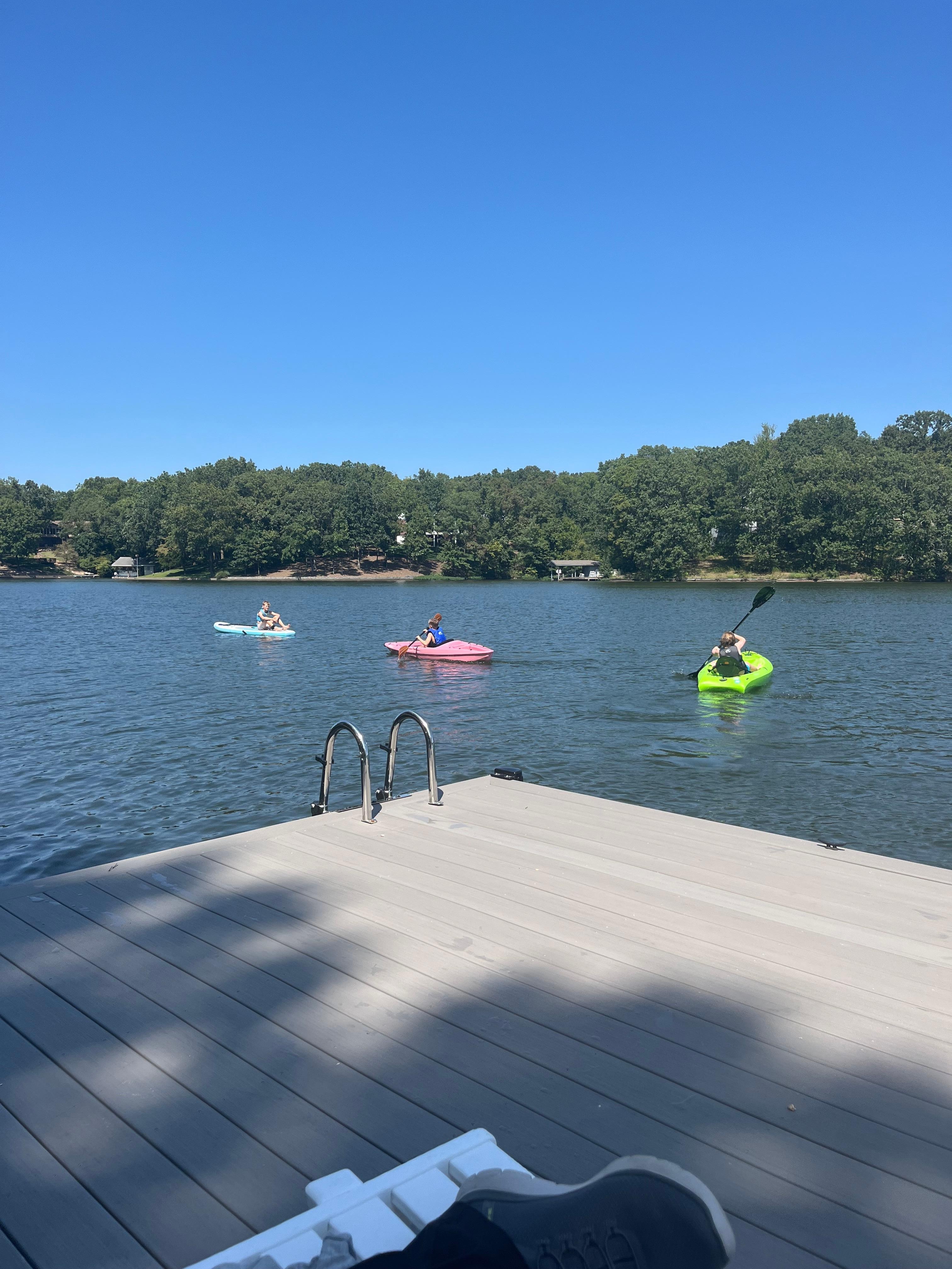 Loved the dock and kayaks