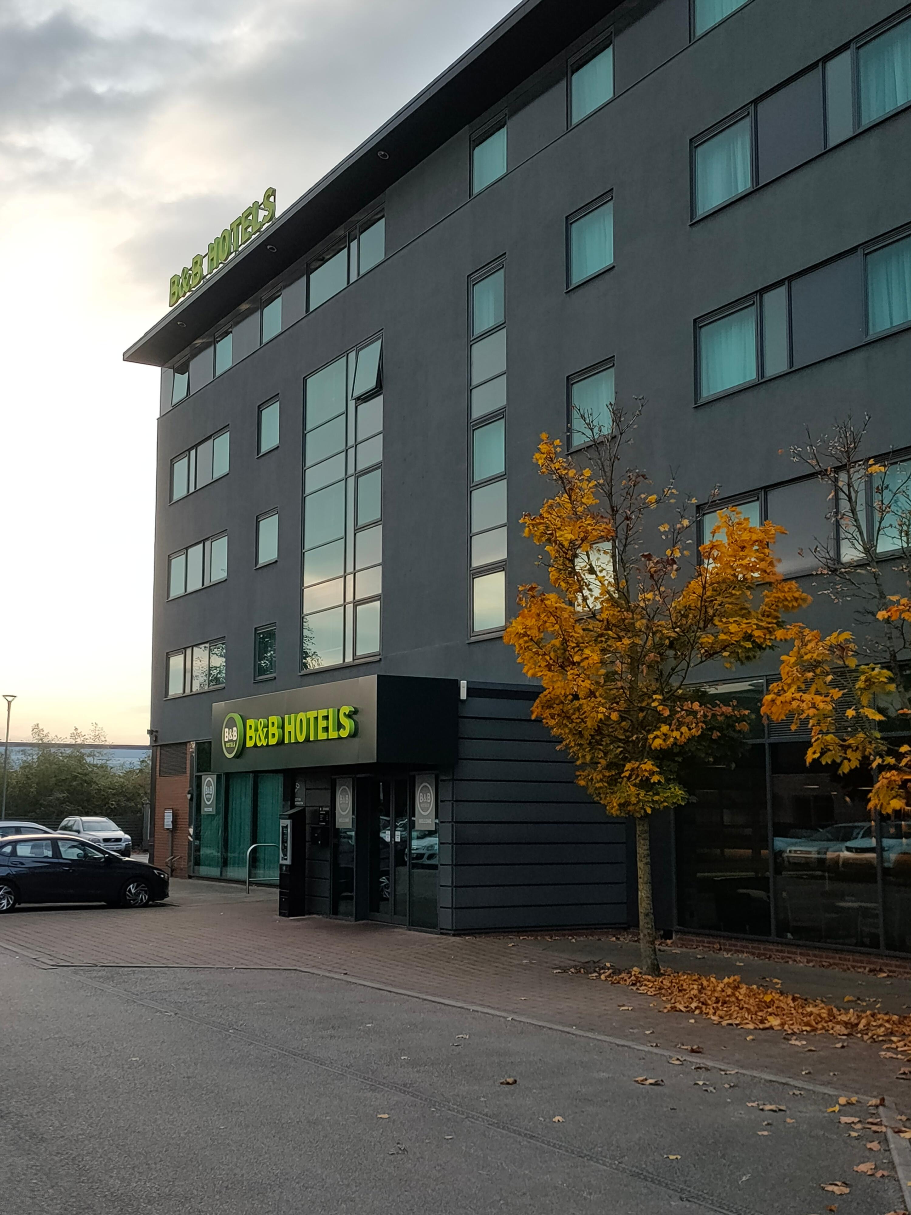 Outside of the hotel