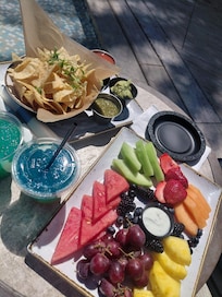 Poolside menu did not disappoint.