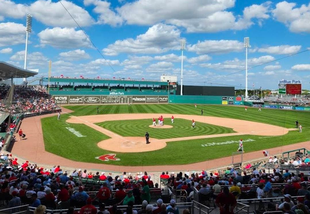 Close to spring training fields where we played. 