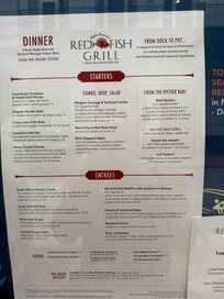 Red Fish Grill steps from the hotel