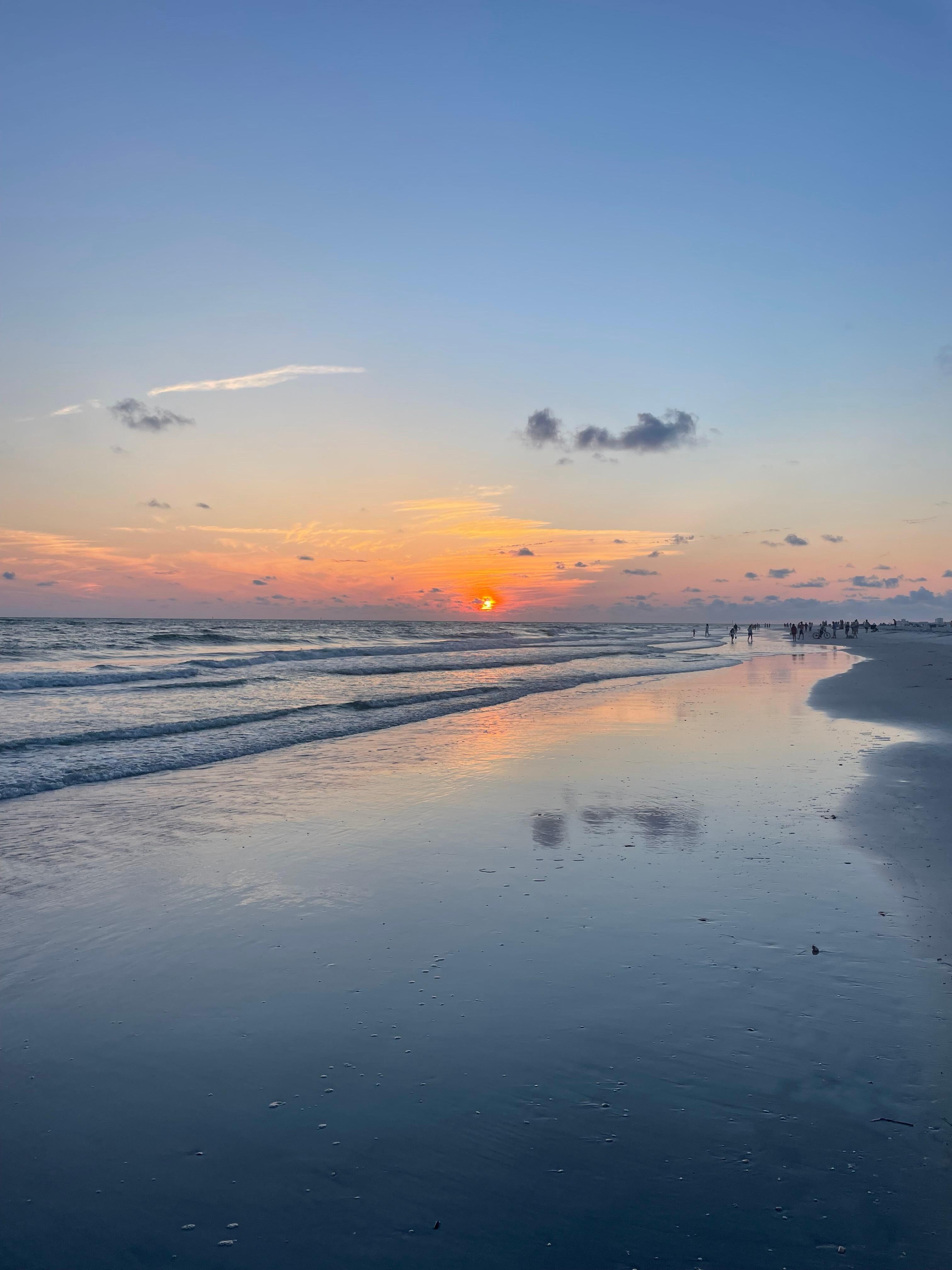 Beach at sunset