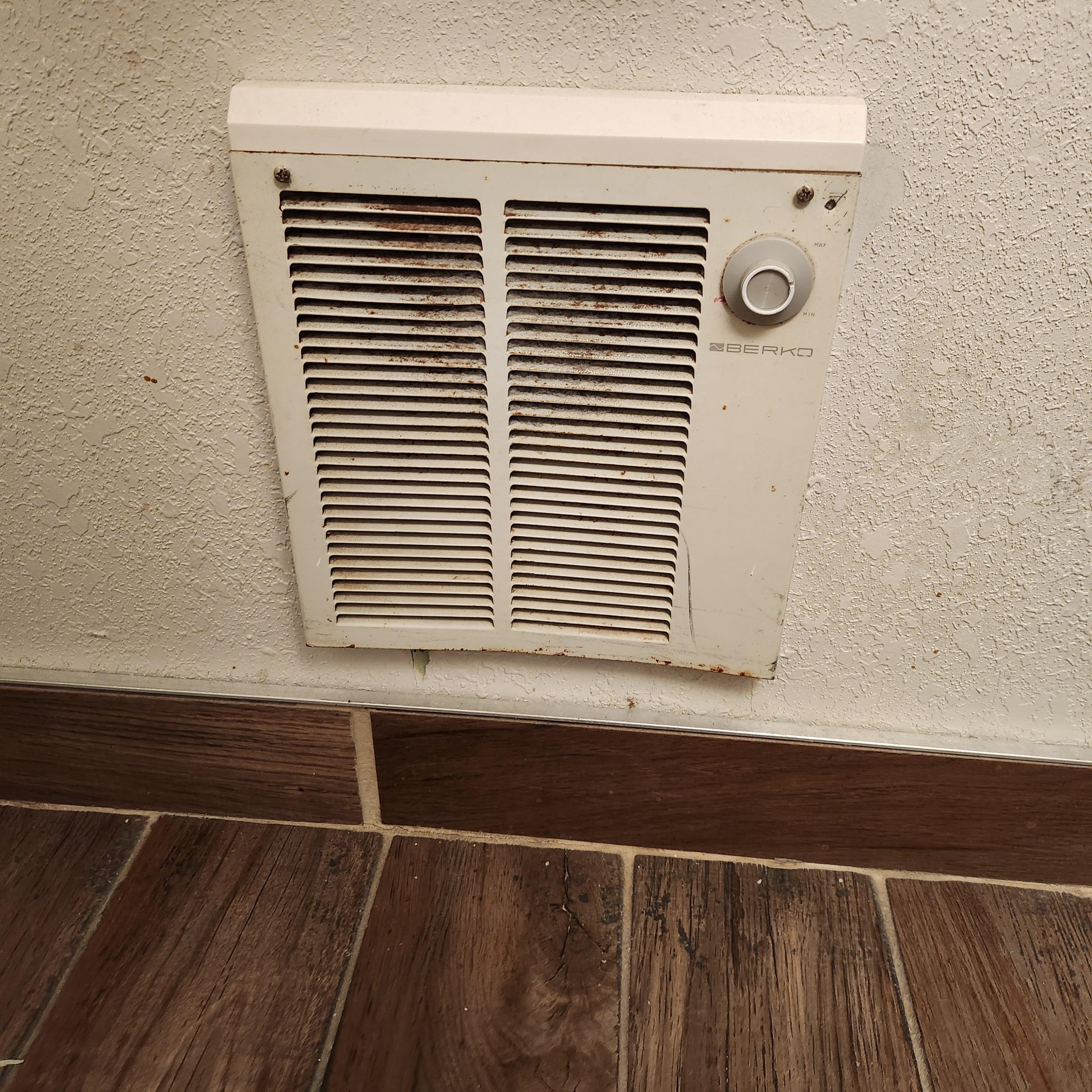 Rusted bathroom vent