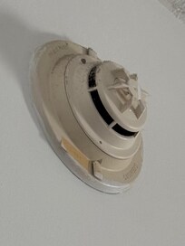 Fire alarm right above the bed was very dusty