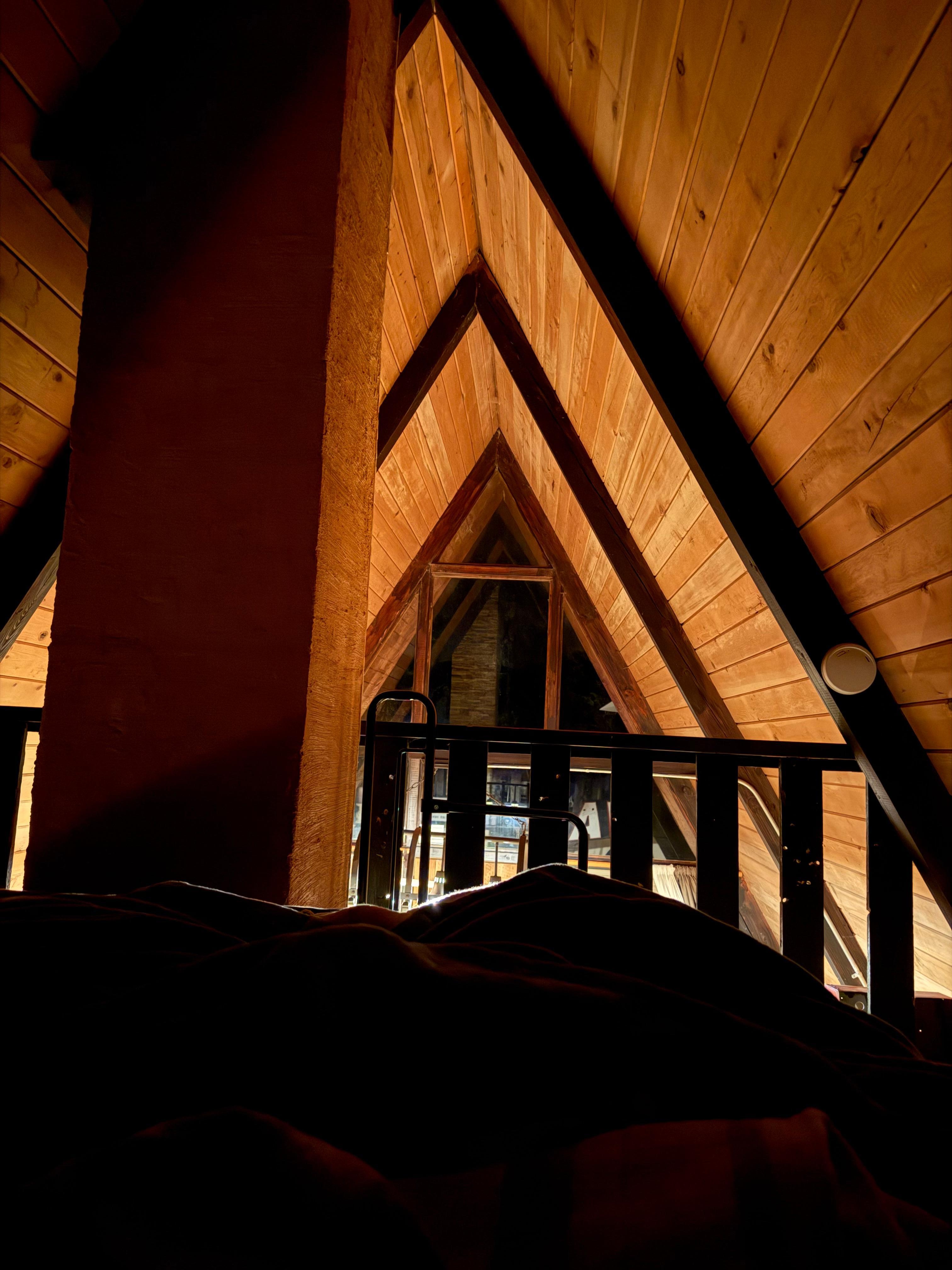 View from the upstairs bed