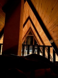 View from the upstairs bed