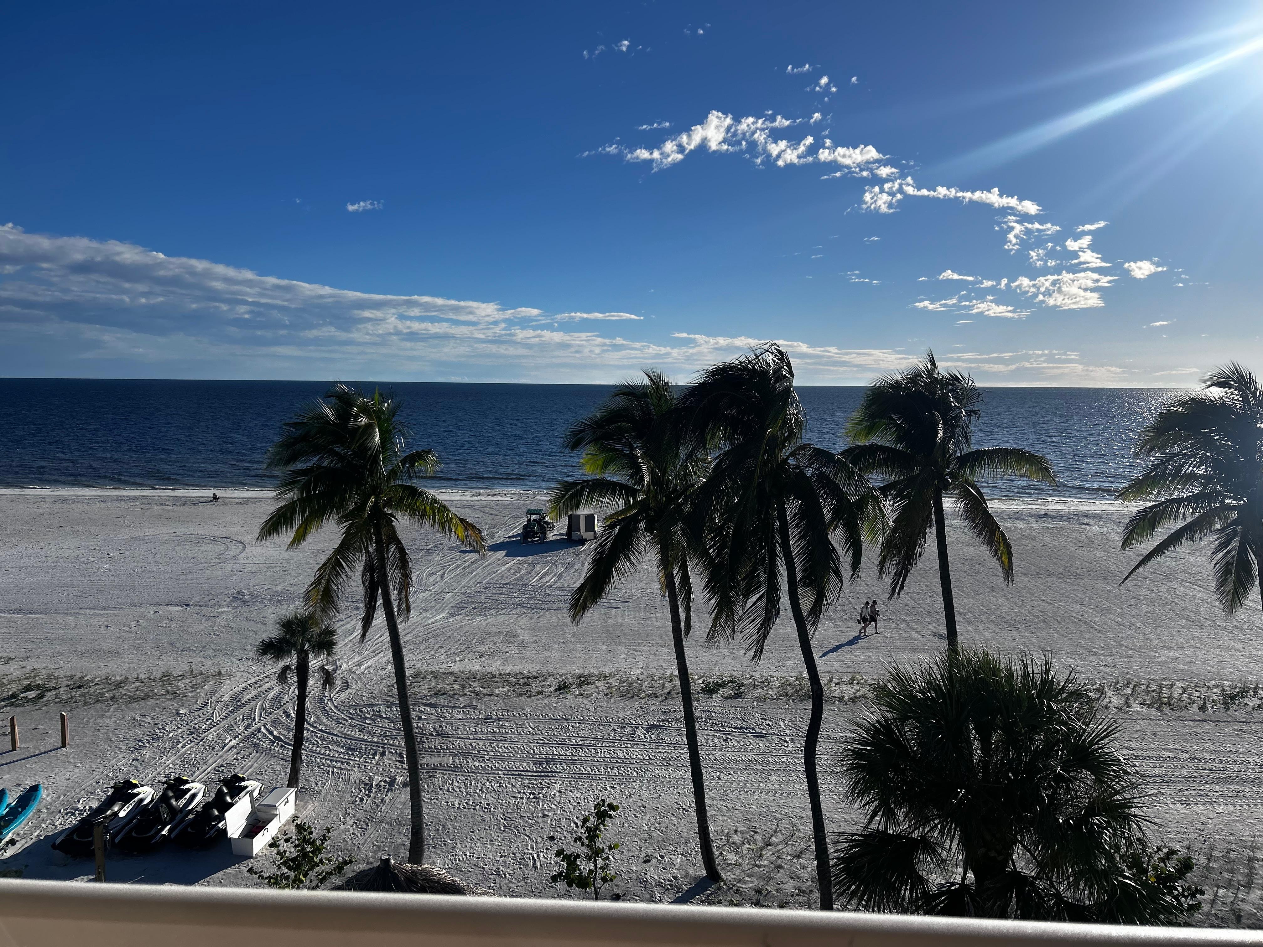 View from our balcony 