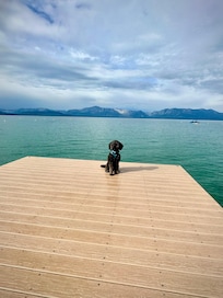 Private dock on property.