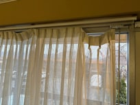 Unmaintained, smelly, dusty curtains