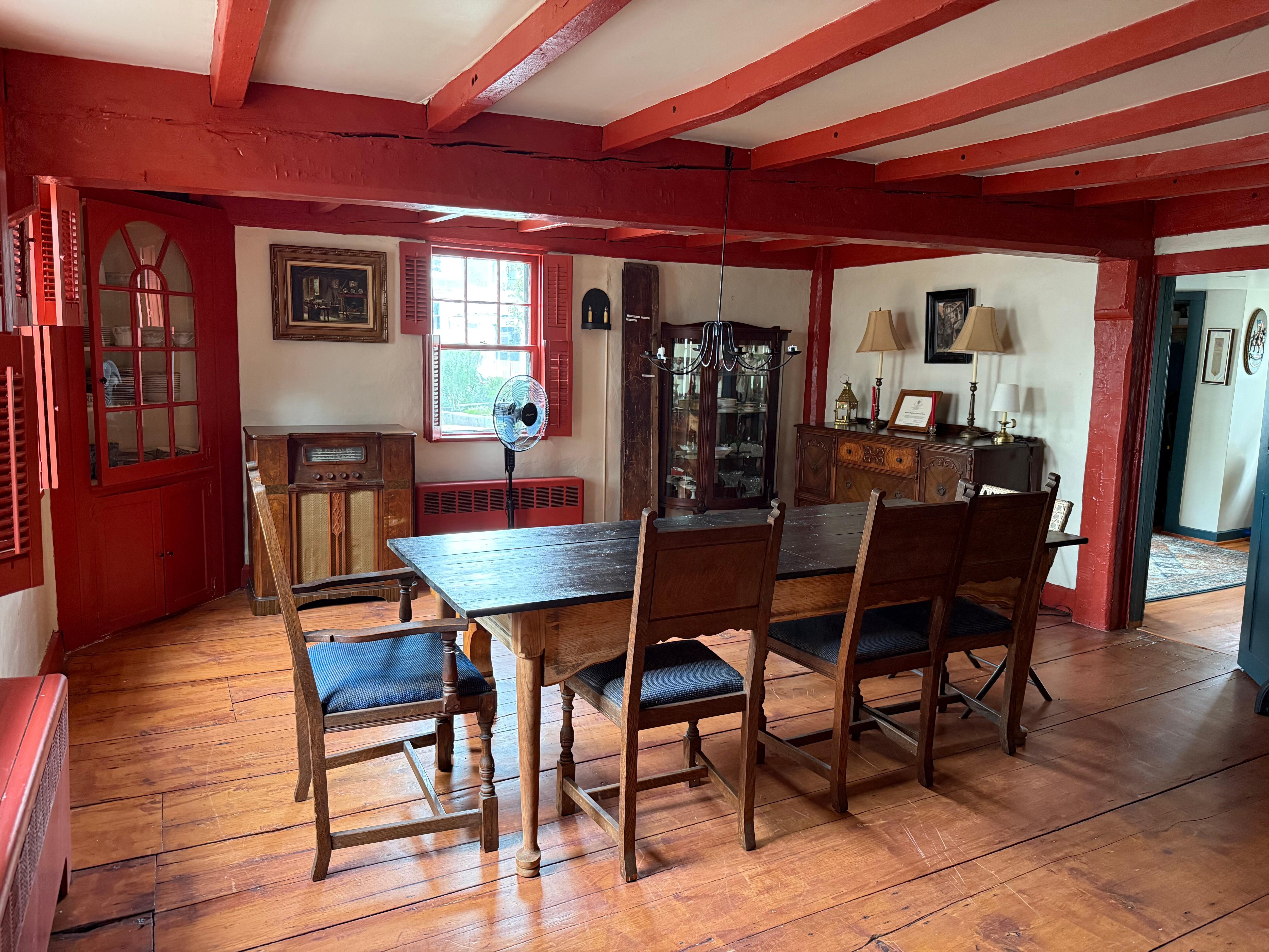 View of the dining room. 