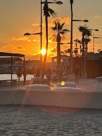 Harbour sunset just around the corner.