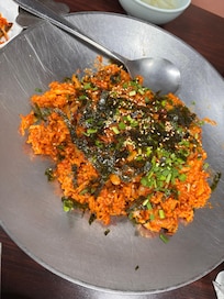 ホテル近くのお店の쭈꾸미야채볶음밥