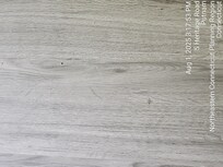 Food and dirt stuck to the floor.