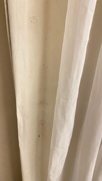 Cortinas com mofo