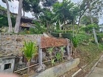 The entrance to the resort.