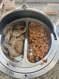 Day 2 breakfast (turkey sausage and pork carnitas)