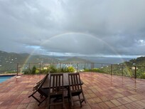 Full rainbow after a heavy but brief downpour