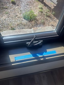 Broken lock on window