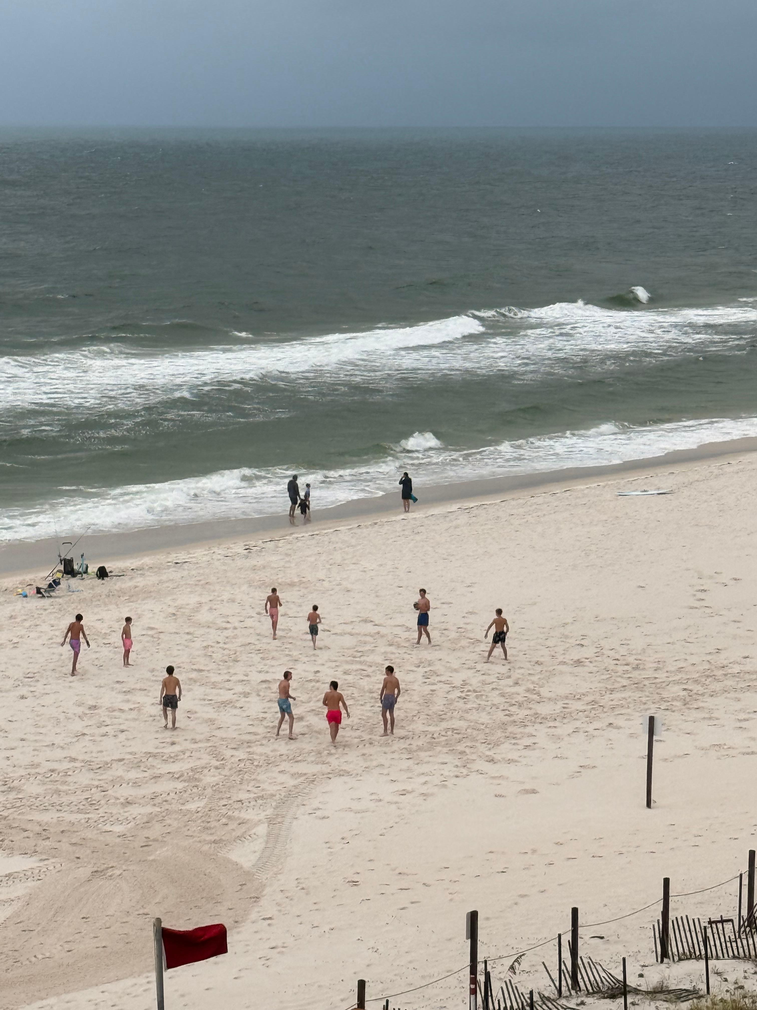 Football on the beach