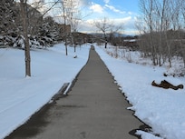 Trail right outside hotel